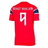 Camiseta Noruega Erling Haaland #9 Primera Equipación Replica Mundial 2026 mangas cortas
